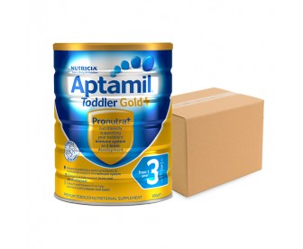 Aptamil Gold+ 爱他美金装牛奶粉3段 900克x6罐 Aptamil Gold+ 爱他美金装牛奶粉3段 900克x6罐